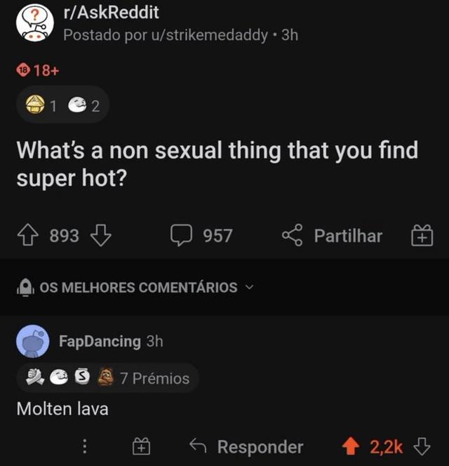 What’s non-sexual and hot? Reddit never disappoints - meme