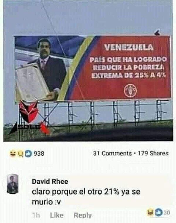 Estadísticas venezolanas - meme