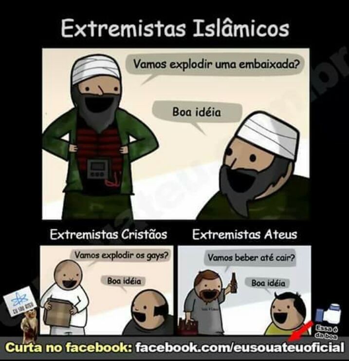 Extremistas sao foda - meme