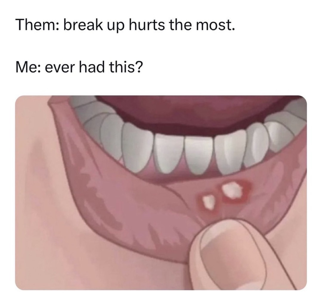 Curse your enemies with never healing canker sores that multiply - meme
