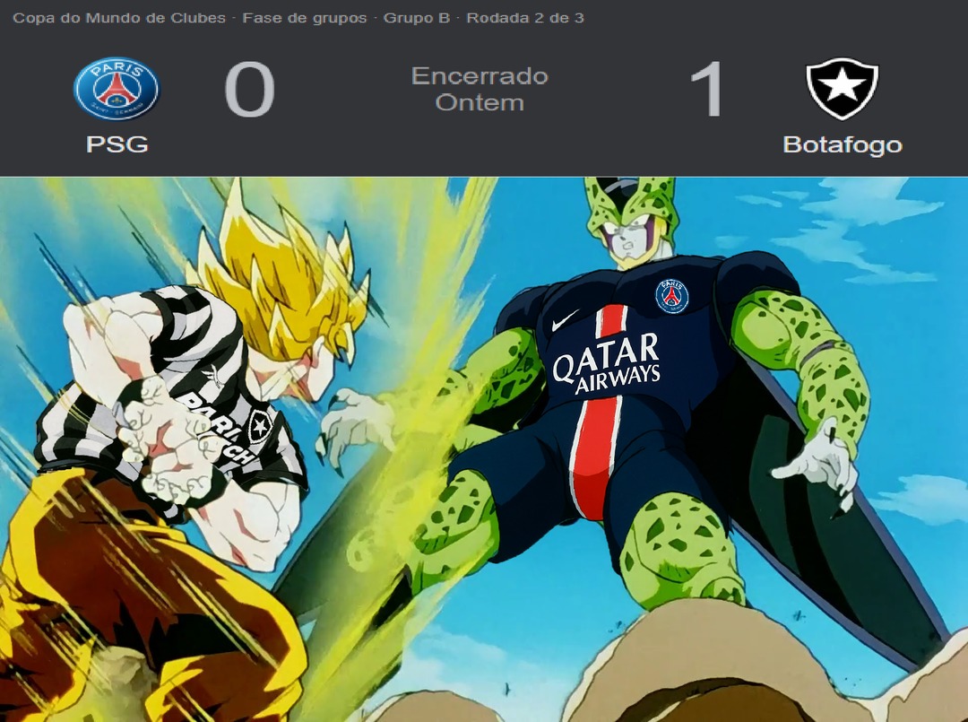 nesse momento, Cell sentiu o verdadeiro terror - meme