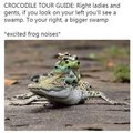 Crocodile tour guide