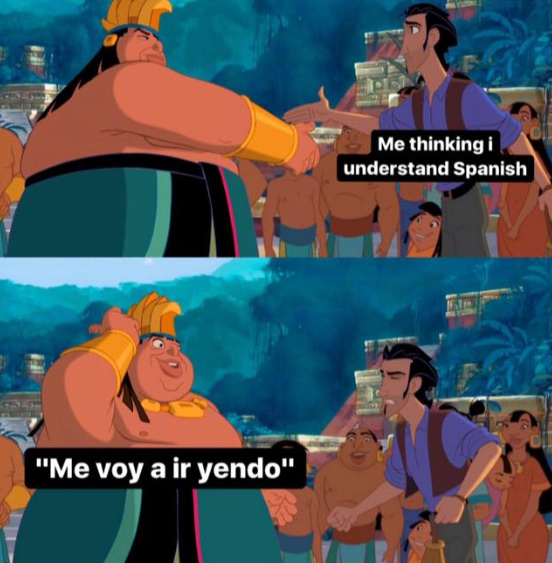 "Yo pensado que entiendo el español" - meme