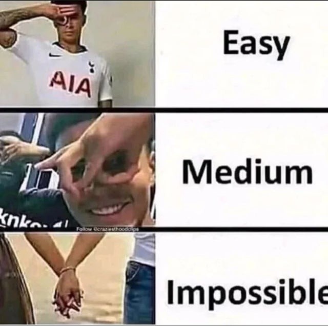El gesto imposible - meme