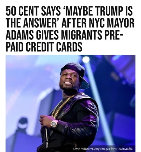 50 cent supporting Trump? - meme
