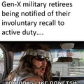 Return to Active Duty...Right Meow
