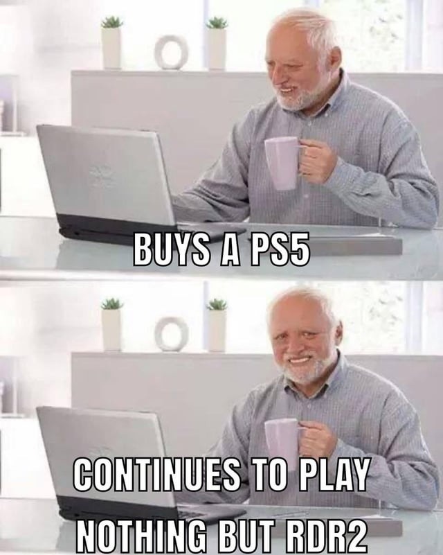 Buys a PS5 just to live in the wild west full-time - meme