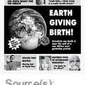 earth gives birth