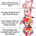 Don't clown yourself