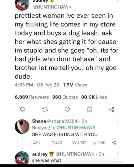 She flirted. You folded. Tragic. - meme