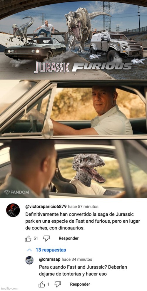 Meme de Jurassic World el Renacer