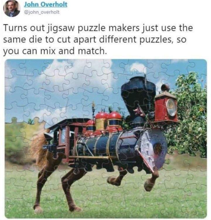 Jigsaw puzzle makers really out here trolling - meme