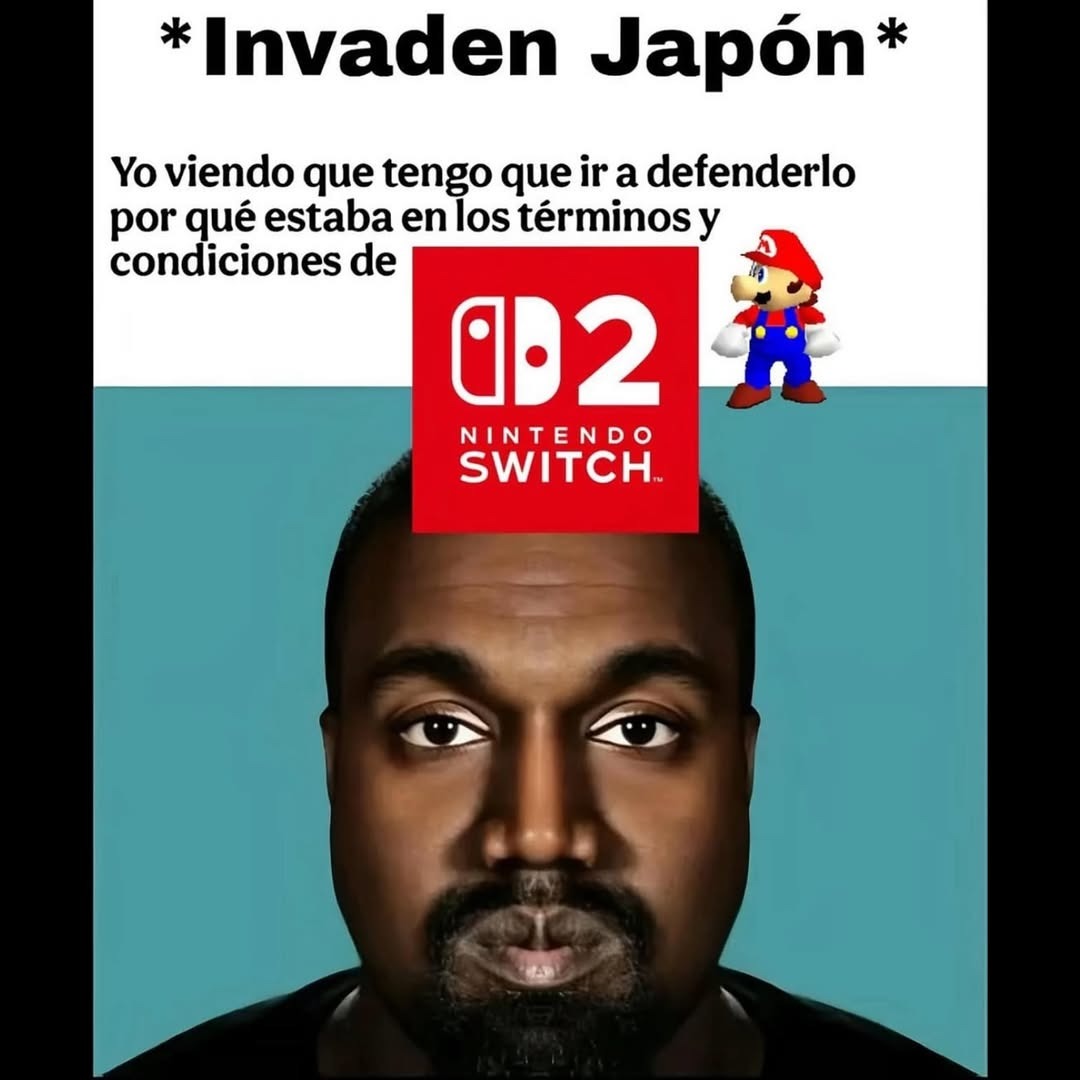 invaden japón y yo obligado a pelear por aceptar los términos en la switch - meme
