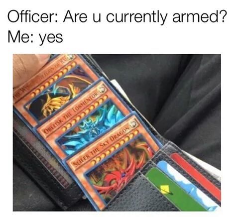 Oficial: você está armado? - meme