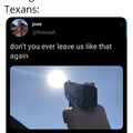 Never change, Texas