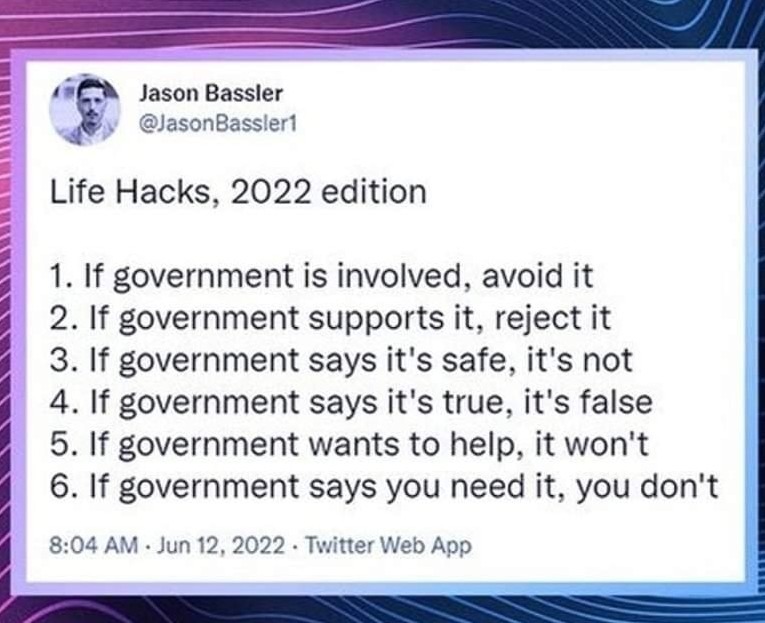 Never Trust the Government - meme