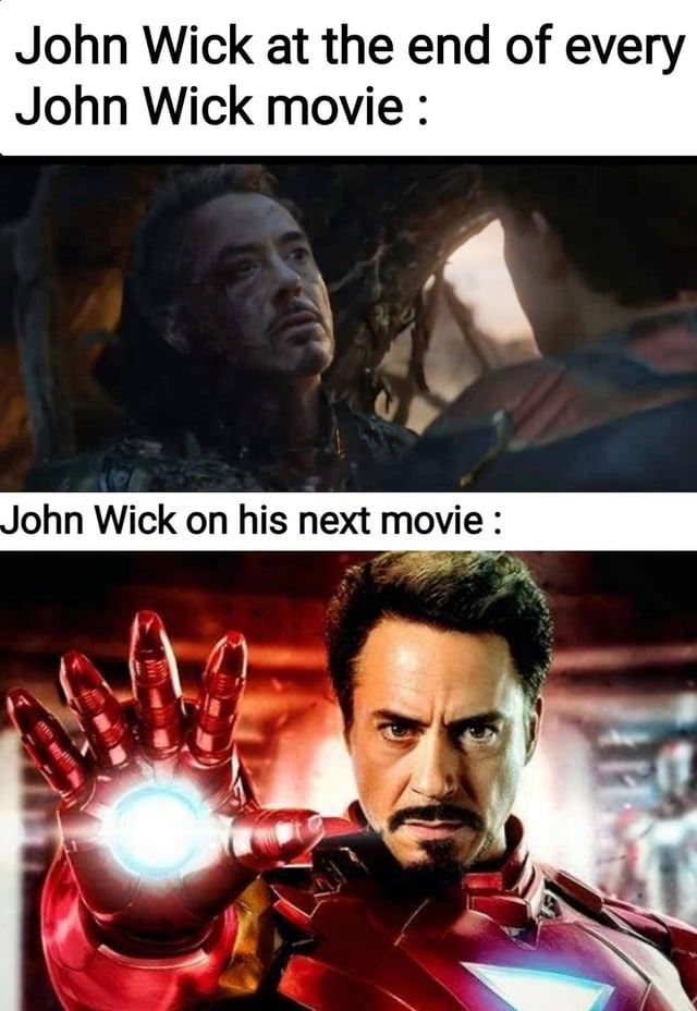 John Wick at the end of every John Wick movie - meme