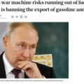 Putin is running out of fuel