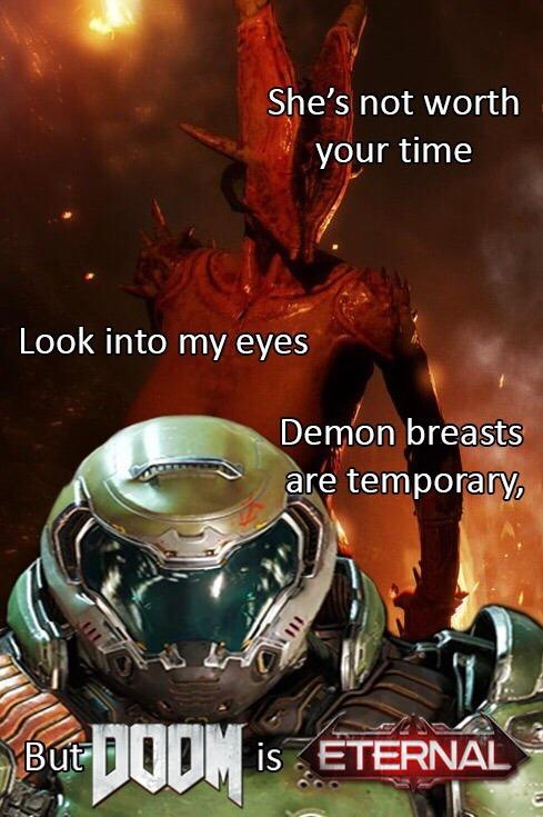 Doom é imortal,Doom,é eternal - meme