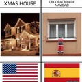 Decoración de navidad en España