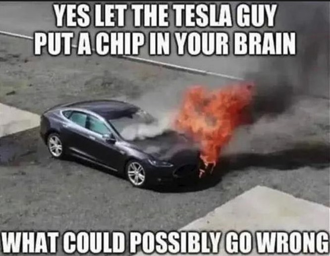 Tesla implant Guy - meme