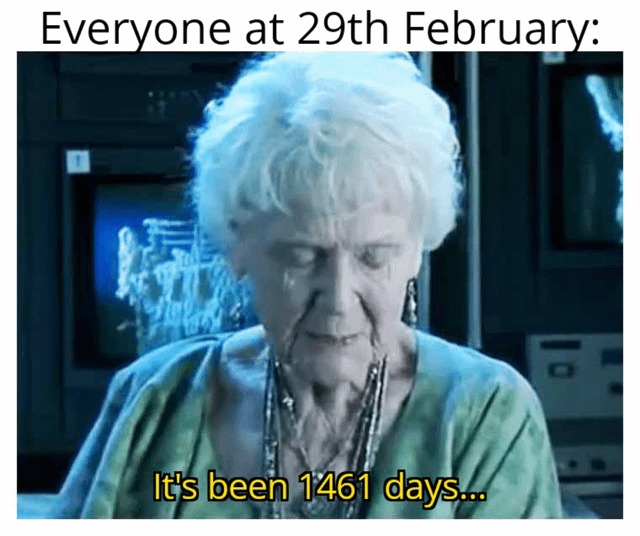 29th February leap day - meme