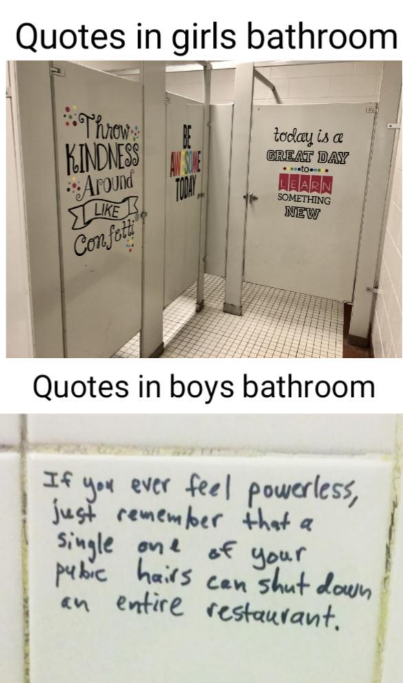 Bathroom quotes - meme