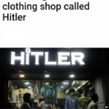 Dark clothing shop