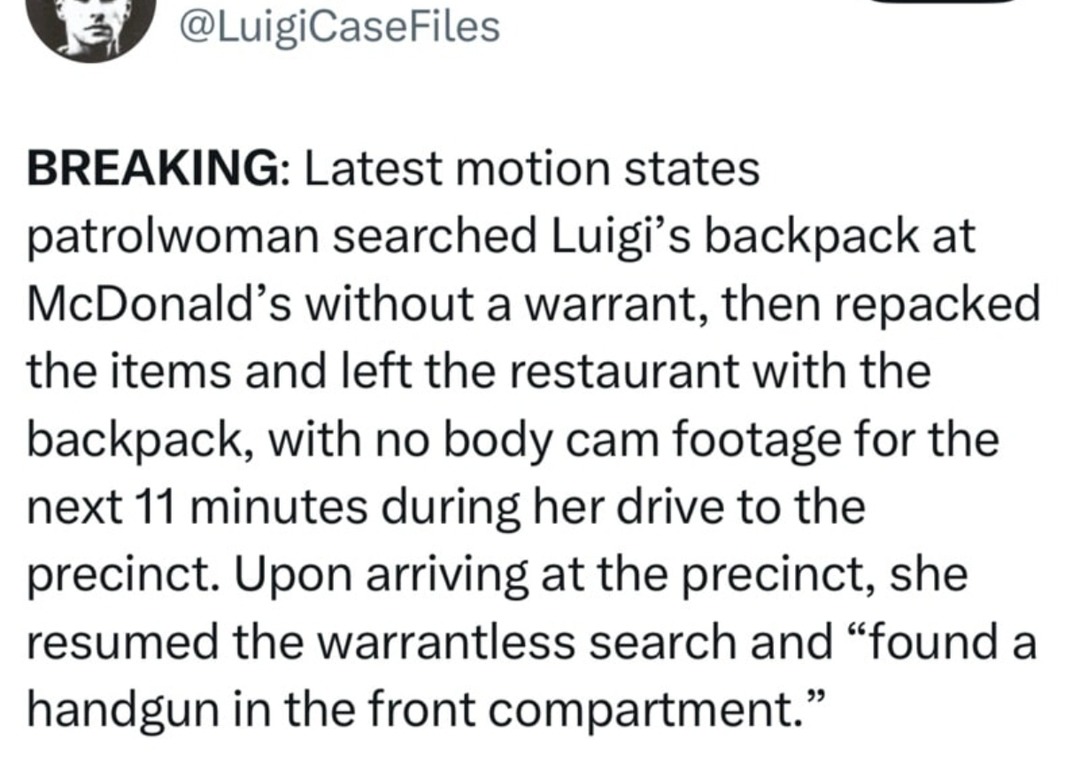 Officer played inventory Tetris with his stuff before planting the story - meme