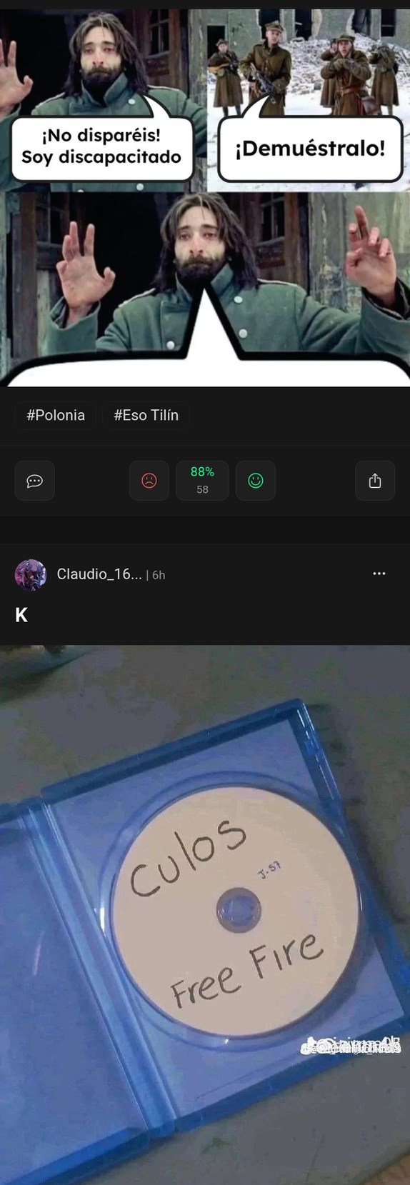 Acepto negativos - meme