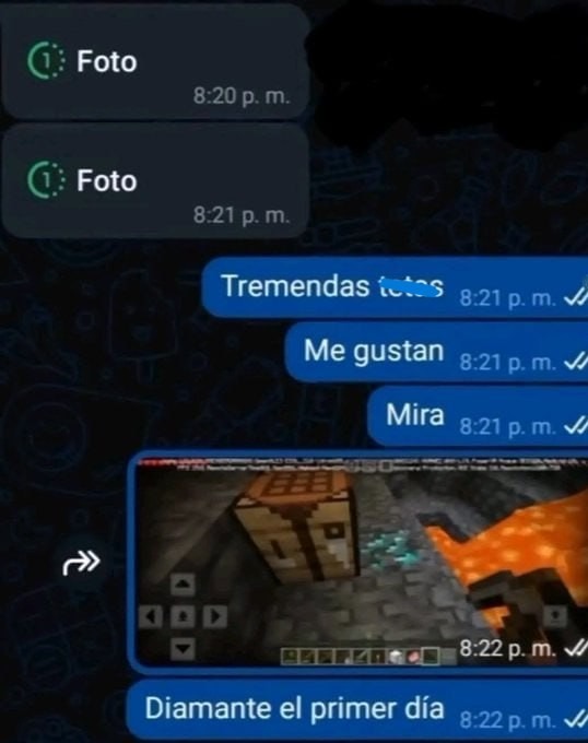 El chat cuando mandas una foto buena a las 8:21 pm - meme
