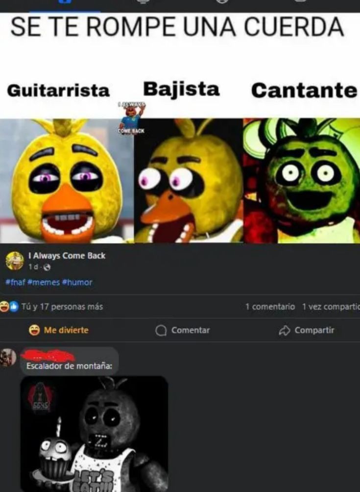 No fune por la foto de chica, solo gosen créditos: I Always come back - meme
