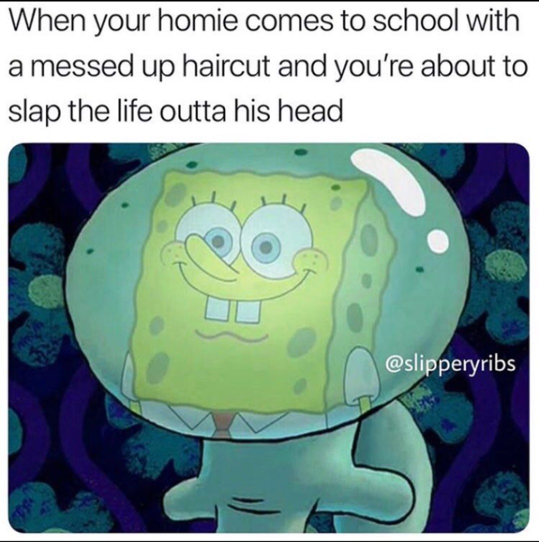 Who lives a pineapple under the sea - meme