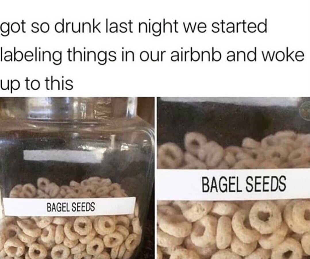 bagel seeds - meme