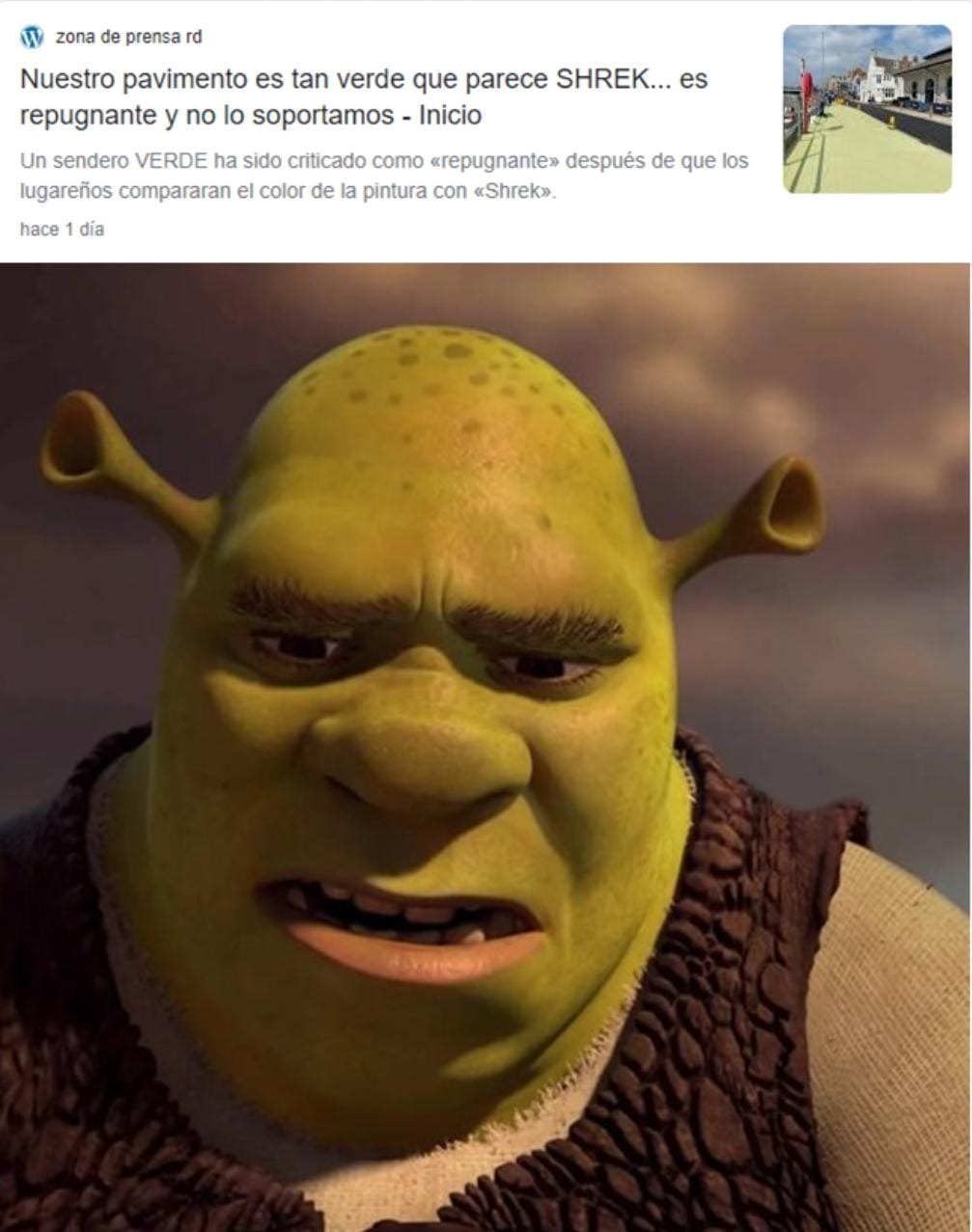 Otro meme de Shrek