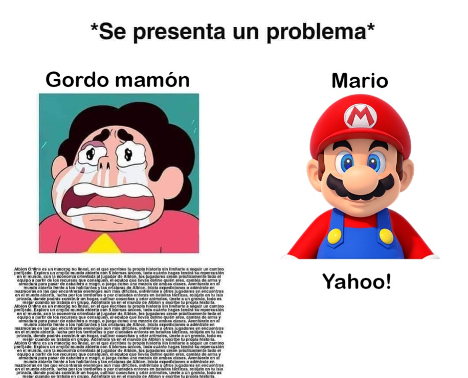 Mario>>>Gordo Puto - meme