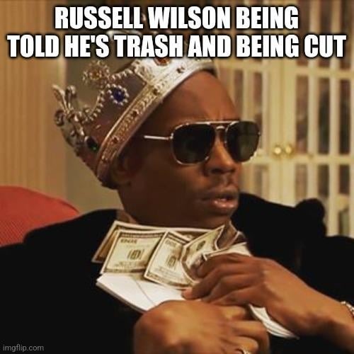 Russell Wilson dead money meme