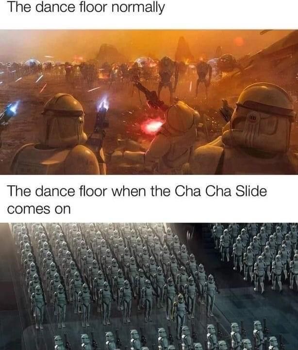 I hate line dances - meme