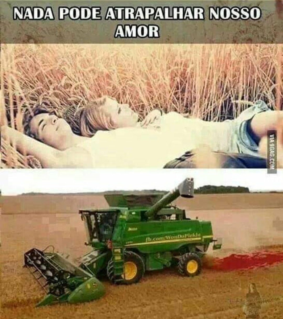 Maquinas agrícolas é uma delícia - meme
