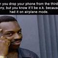 Phones can fly when in airplane mode