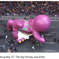 o que tinha no programa do Barney que ele usava e abusava