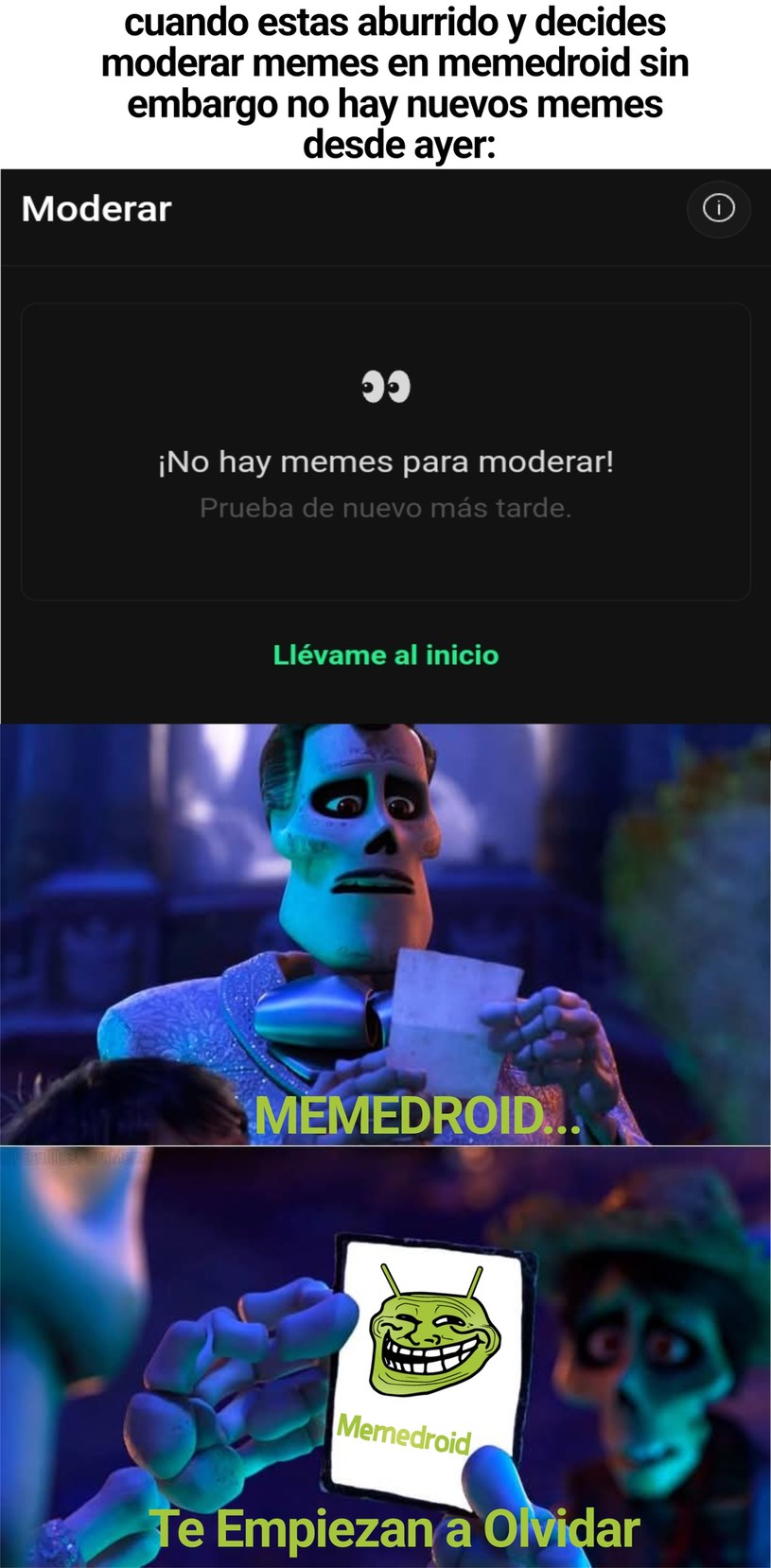 Ahora hay pocos memes en mod últimamente :v