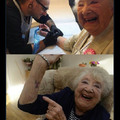 Esa abuelita es una luchadora :)