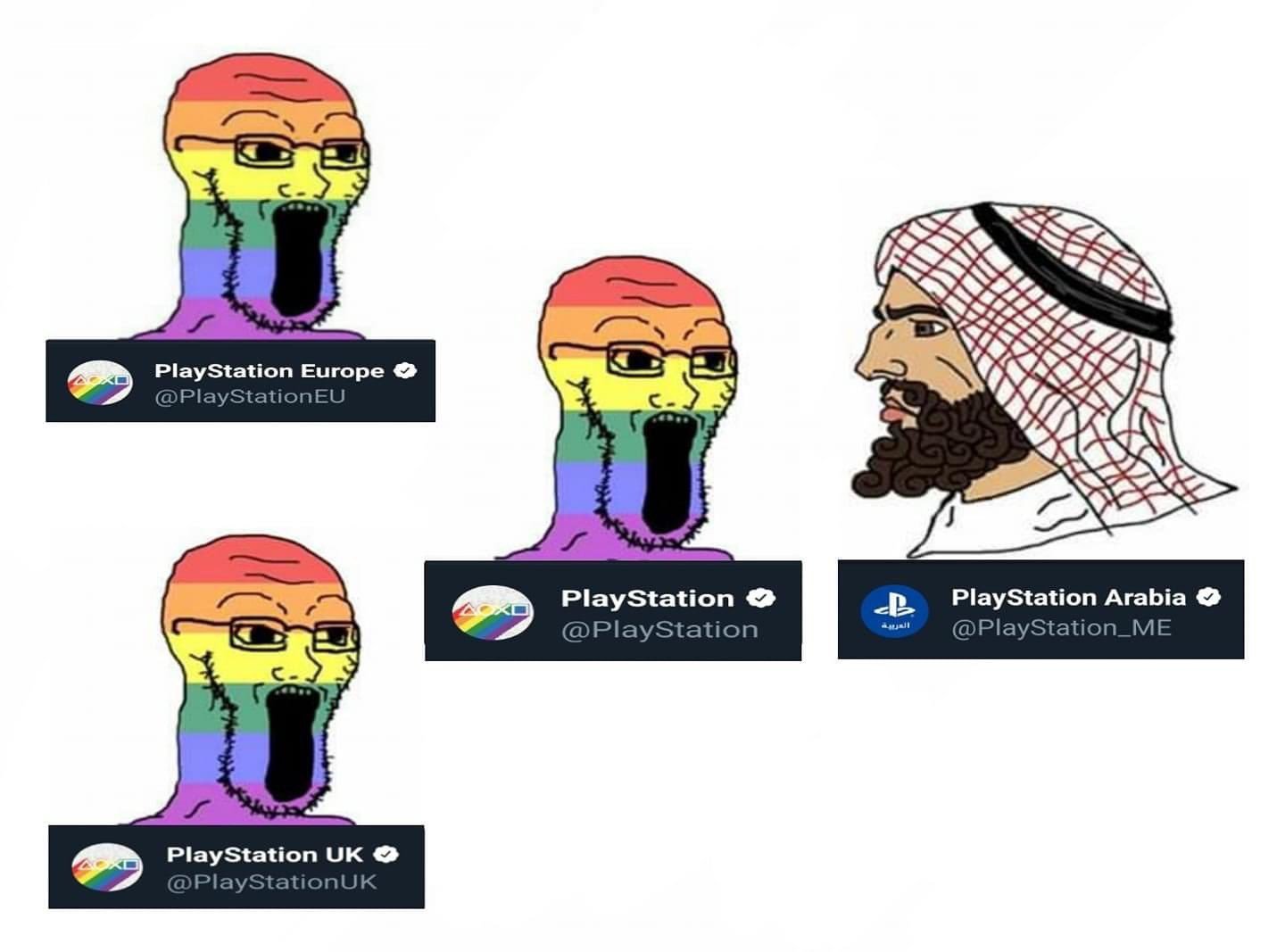 dongs in a playstation - meme