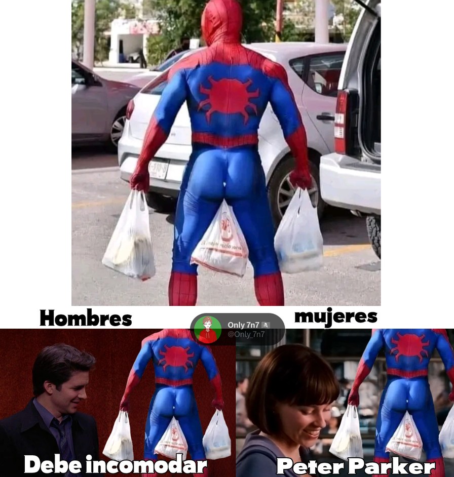 Spiderman con bolsas #Only_7n7 - meme