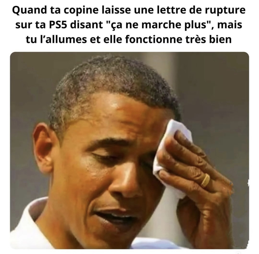 Ma PS5 a pas capté la rupture - meme