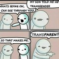 True mean of transparent
