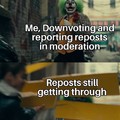 The night is dark and full of reposts