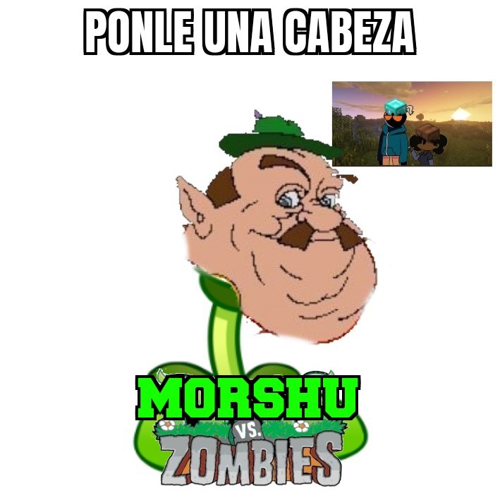 Morshu vs zombies - meme