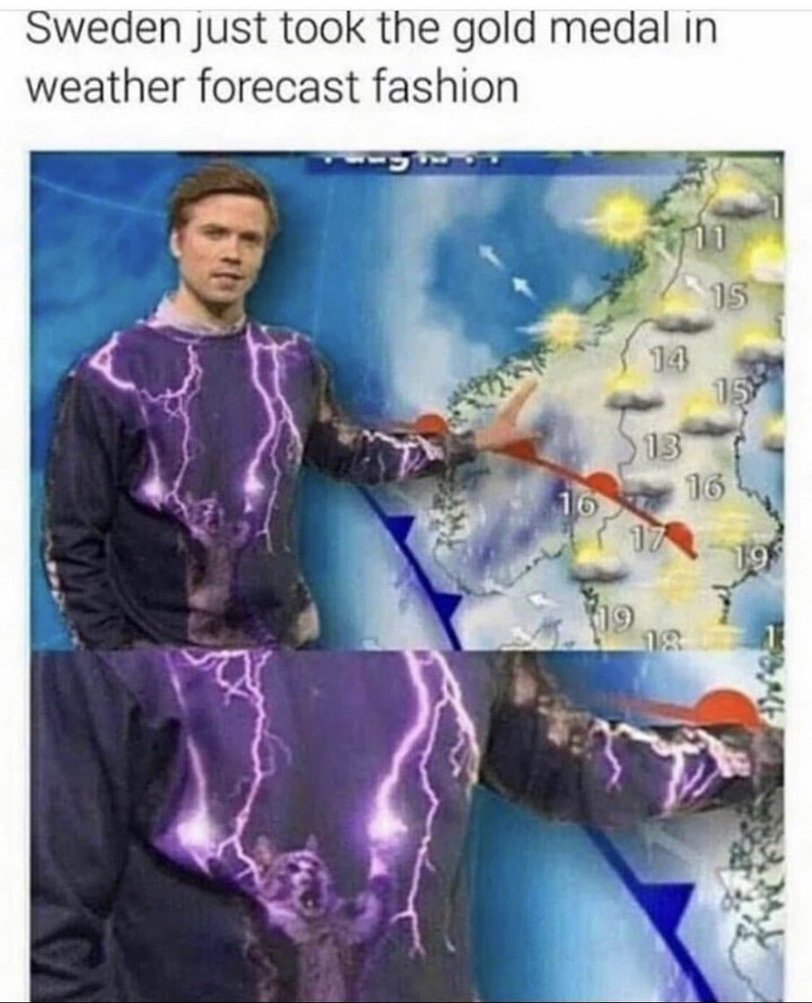 Lightning clothes - meme